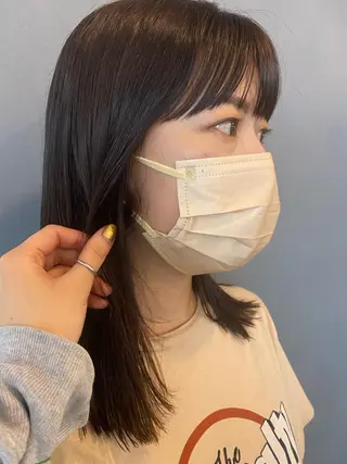 ミディアム カラー 砂原 ひよりのヘアスタイル