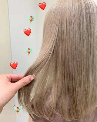 セミロング カラー 新宿駅近♡個室 ♡関口三都季🌜のヘアスタイル