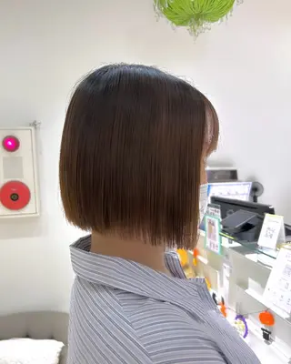 ショート カラー 吉水 彩乃 /ボブ/艶感カラーのヘアスタイル