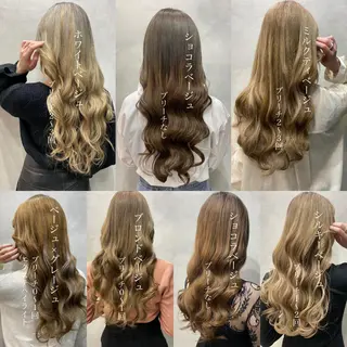 セミロング カラー ヘアアレンジ LAVENDIA 初音のヘアスタイル