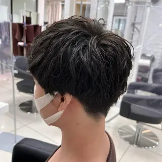 ショート パーマ メンズ 【メンズ縮毛矯正/ Ryoka】のヘアスタイル