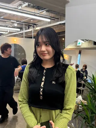 ロング カラー 髪質改善/縮毛矯正/ 超高濃度水素ケアのヘアスタイル