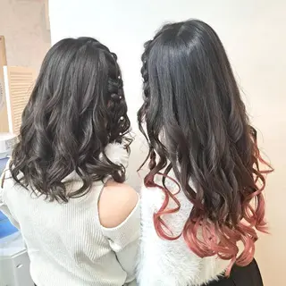 ヘアアレンジ ロング GLOSS 心斎橋 山上のヘアスタイル