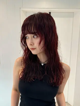 ミディアム カラー パーマ パーマ/パーマ落とし 【Kouta】のヘアスタイル