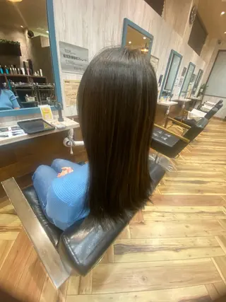 ロング カラー 山中 パトリシアのヘアスタイル