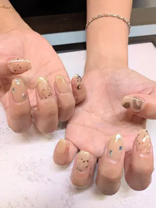 ネイル sanjo 🧸yuki🤎のネイルデザイン