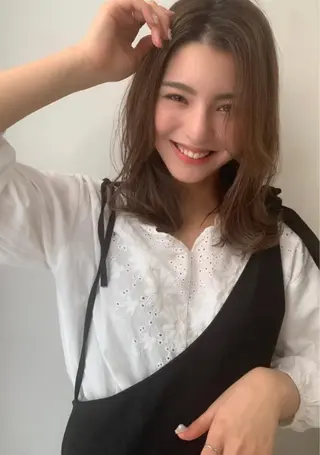 セミロング & kuのヘアスタイル