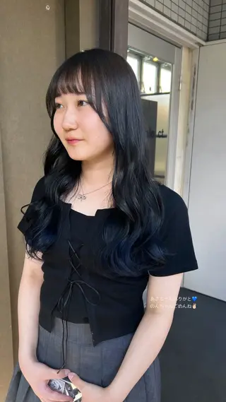 セミロング カラー Yui. レイヤー/パーマのヘアスタイル