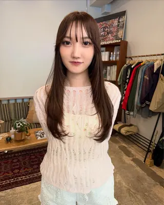 ロング カラー naho✂︎bob/ layerのヘアスタイル