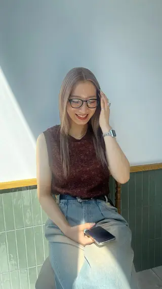 ロング カラー 赤みゼロ/透明感 カラー🌿KANTAのヘアスタイル