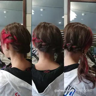 ヘアアレンジ ロング 先田 祐介のヘアスタイル