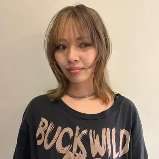 ミディアム カラー 似合わせデザイン໒꒱ rioのヘアスタイル