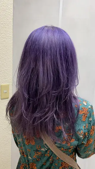 ロング カラー 🟢NEGi🟣 🫧髪質改善のヘアスタイル