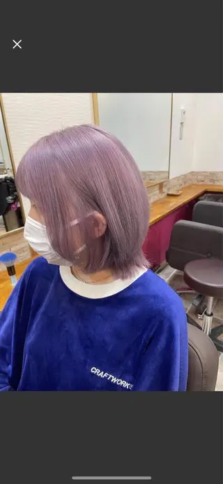 ショート カラー ヘアカラー&縮毛矯正 STAR☆RIVERのヘアスタイル