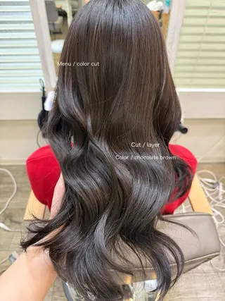 セミロング Rinka/レイヤー /透明感カラーのヘアスタイル