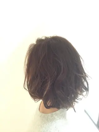 ミディアム カラー シールエクステ／豊中 吉田孝司のヘアスタイル