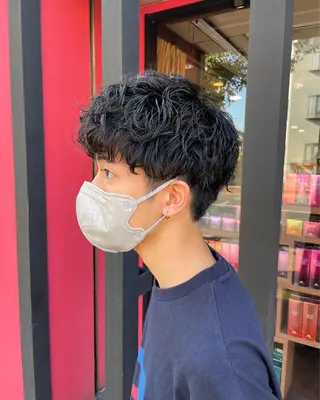 パーマ メンズ 横山 亮太のヘアスタイル