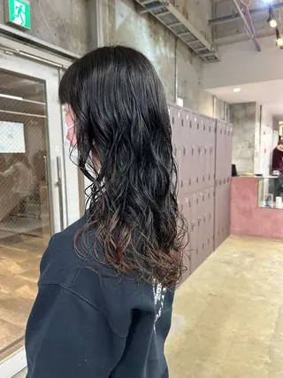 ロング パーマ maho/垢抜け カラーパーマメイクのヘアスタイル