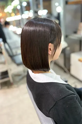 ミディアム 菊地 紗矢のヘアスタイル