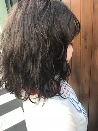 ミディアム カラー パーマ hair &make EPICRUMIのヘアスタイル