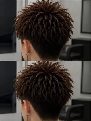 ミディアム カラー ヘアアレンジ メンズ 🔥ニュアンス フェザー小林海斗🔥のヘアスタイル