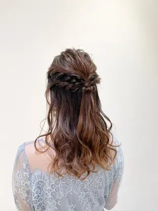 ロング ヘアアレンジ シールエクステ横浜 🐏☁️miminaのヘアスタイル