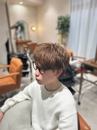 メンズ HINA /ボブ /ヘアセットのヘアスタイル