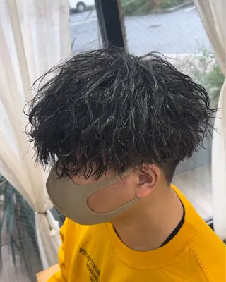 ショート パーマ ヘアアレンジ メンズ メンズカット/ ＆ 髙下 幹大のヘアスタイル