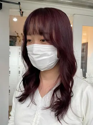 ロング カラー ヘアアレンジ 酸性縮毛矯正 梅田茶屋町 Juriのヘアスタイル