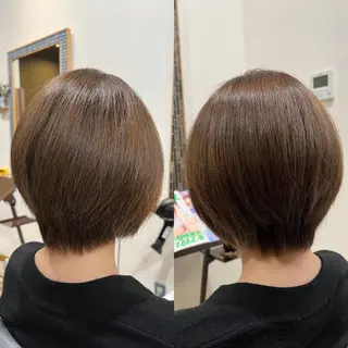 ショート カラー ヘアアレンジ キッズ 五反田　美容院☆張 明星☆韓国ヘアのヘアスタイル