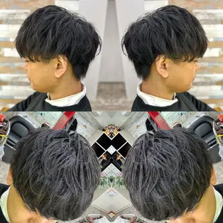 ショート パーマ メンズ ✨️眉毛、派手髪、 ハイトーンShinの眉毛・アイブロウイメージ