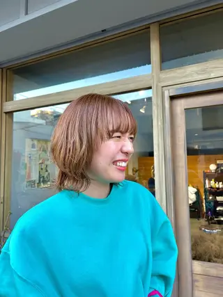 ミディアム カラー sign hair 鈴木 りん🍓のヘアスタイル