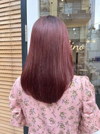 セミロング カラー 髪質改善☆ 縮毛矯正miyuのヘアスタイル