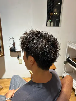 ショート パーマ メンズ Botanica【ボタニカ】所属・池田 洸斗のヘアスタイル