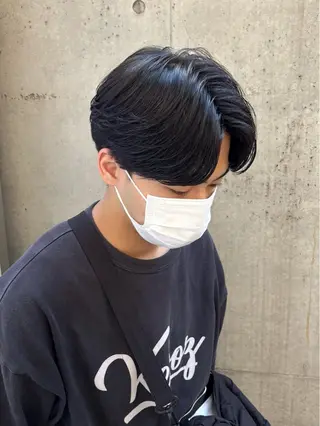 ショート パーマ メンズ カルマパーマ韓国ヘア shiryuのヘアスタイル