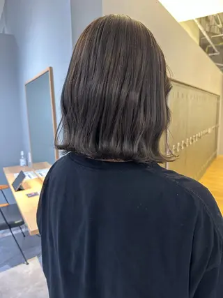 ミディアム カラー 中尾 碧斗のヘアスタイル
