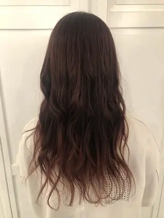 カラー ブリーチカラー🎀 韓国風/寺門美優のヘアスタイル