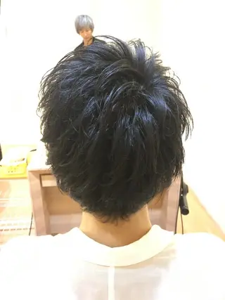 ショート パーマ メンズ メンズカット 三村洸斗のヘアスタイル