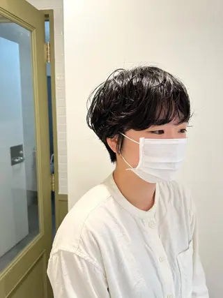 ショート パーマ メンズカット /パーマ🍀田畑玖音のヘアスタイル