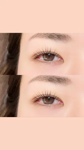 ミディアム カラー パーマ ヘアアレンジ メンズ キッズ ネイル マツエク・マツパ アイブロウ 𝑹 eyelashのマツエク・マツパデザイン