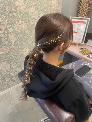 ロング hair make echo滿木あい花のヘアスタイル