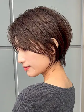 ショート 髪質改善カラー ショートボブ専門のヘアスタイル