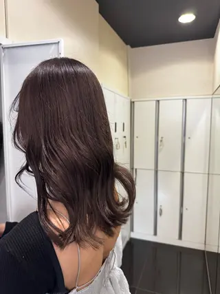 ロング ダブルカラーベージュ カラー/tuburaのヘアスタイル