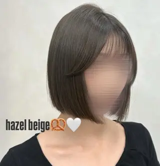 ショート カラー アイナ🤍レイヤー カット/透明感ヘアのヘアスタイル