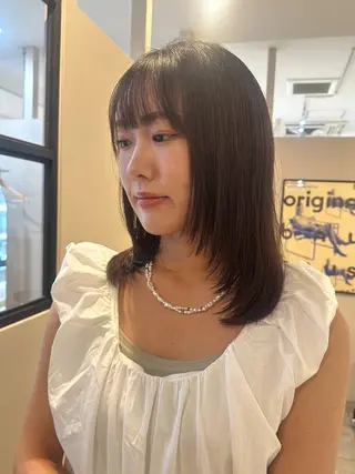ミディアム momo 札幌美容師のヘアスタイル