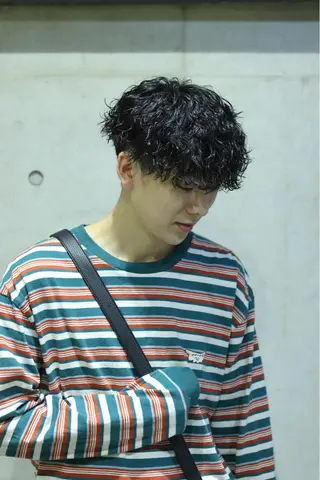 ショート パーマ メンズ 🌀パーマ特化 美容師🌀/しゅんのヘアスタイル