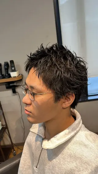 メンズ arika オケシ　リョウダイのヘアスタイル