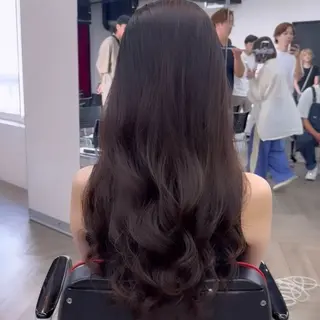 ロング 福岡人気No1🎀 コテ巻き風パーマ専門のヘアスタイル