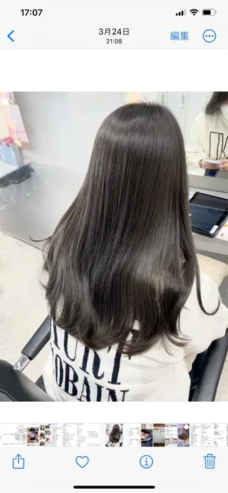 ロング fizelle 南堀江のヘアスタイル