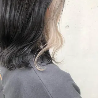 ミディアム カラー ヘアアレンジ 酸性縮毛矯正🧴韓国 レイヤー/髪質改善のヘアスタイル